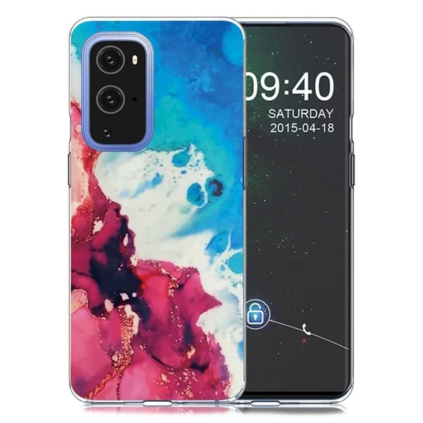 Marble design OnePlus 9 Pro kotelot - Punainen Roiske Ja Sininen Marble design OnePlus 9 Pro kotelot - Punainen Roiske Ja Sininen