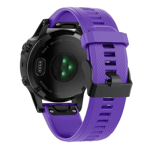 Garmin Fenix 5 smidig silikoneurrem - lilla Garmin Fenix 5 smidig silikoneurrem - lilla