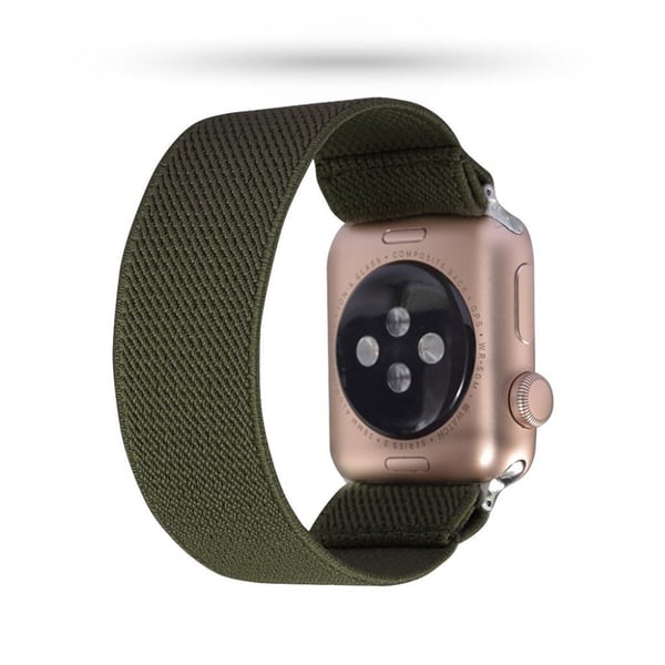 Apple Watch Series 6 / 5 44mm enkel nylonklokkebånd - Militærgrønn