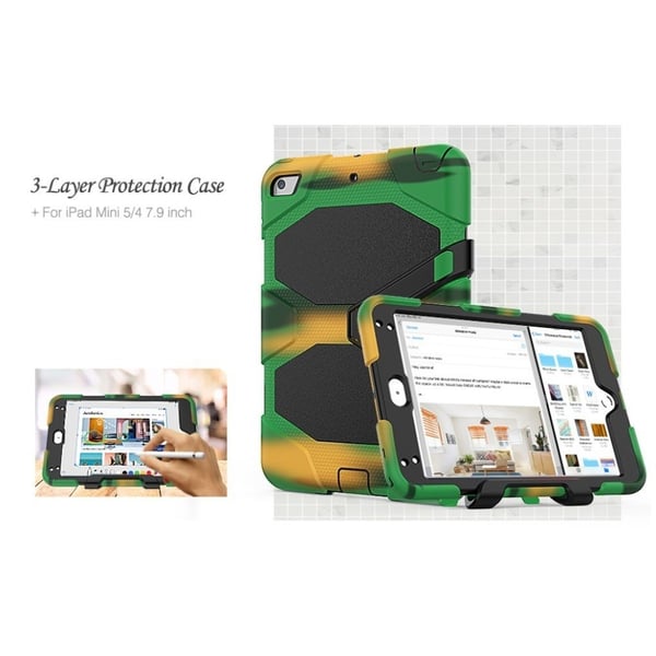 iPad Mini (2019) silikoninen yhdistelmäkotelo - Naamiointi