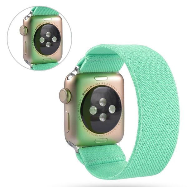 Apple Watch Series 6 / 5 44mm enkel nylonklokkebånd - Lysegrønn