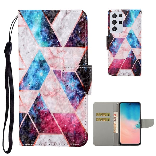 Wonderland Samsung Galaxy S21 Ultra Flippetui - Nebula