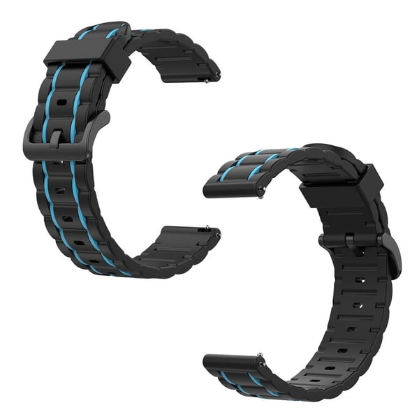 Fitbit Versa / 2 / Lite bølget silikonklokkebånd - Babyblå