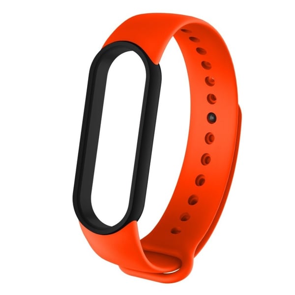 Xiaomi Mi Band 5 bi-color style watch band - Black / Orange