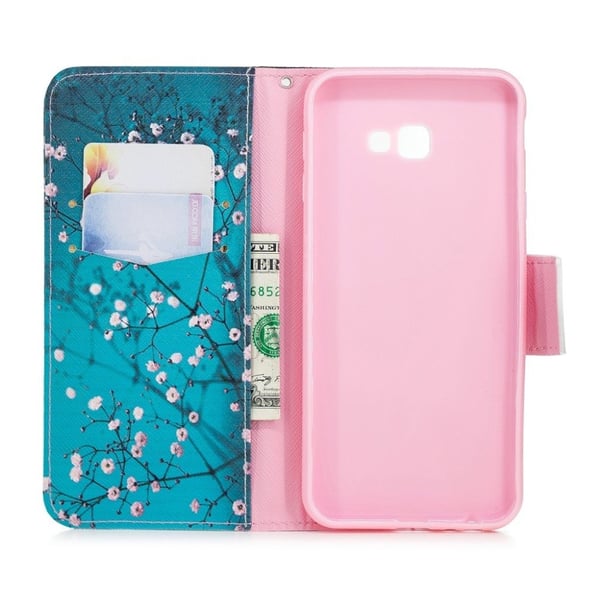 Wonderland Samsung Galaxy J4 Plus (2018) flip veske - Tre med blomster