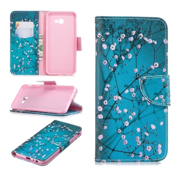 Wonderland Samsung Galaxy J4 Plus (2018) etui -  Træ med Blomster