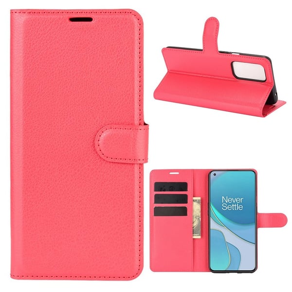 Classic OnePlus 9 Flip Etui - Rød Classic OnePlus 9 Flip Etui - Rød