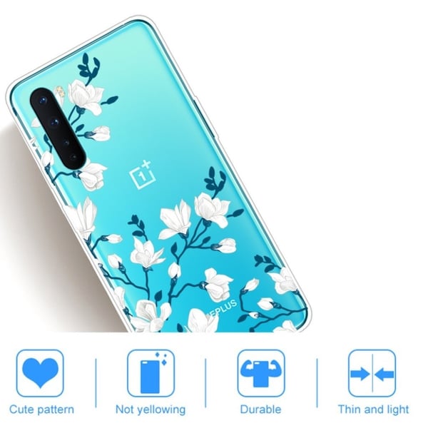 Deco OnePlus Nord kotelot - Valkoisia Kukkia