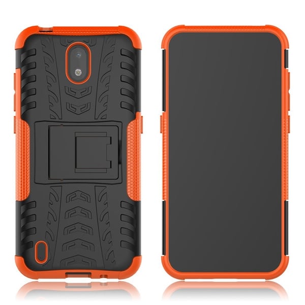 Offroad Etui Nokia 1.3 - Svart / Oransje