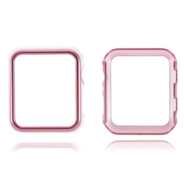 Apple Watch Series 6 / 5 44 mm ramme i glasert stil - Gull / Rosa