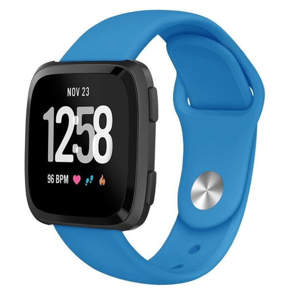 Fitbit Versa Lite Silikon Klokkereim - Størrelse: S / Blå