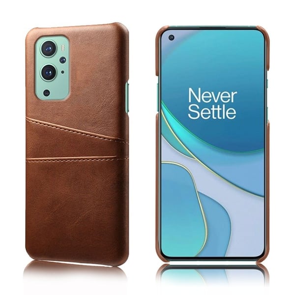 Dual Card Etui OnePlus 9 - Brun