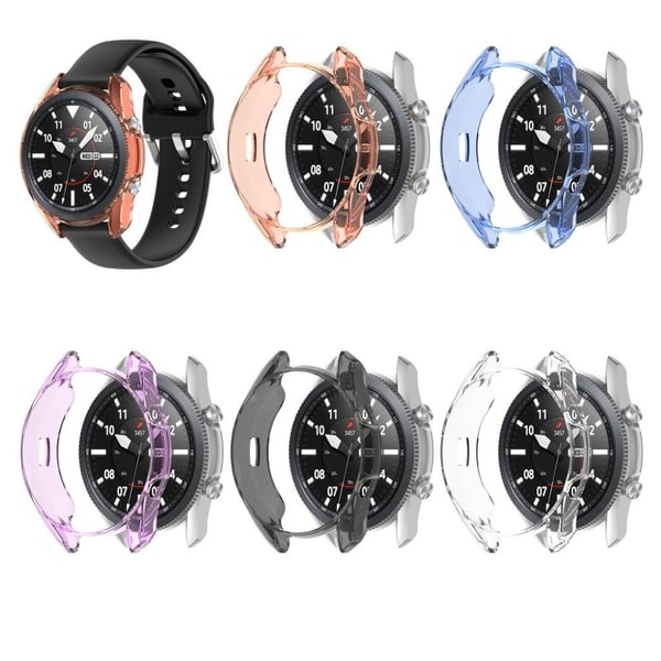Samsung Galaxy Watch 3 (41 mm) slitesterkt etui - Gjennomsiktig Svart