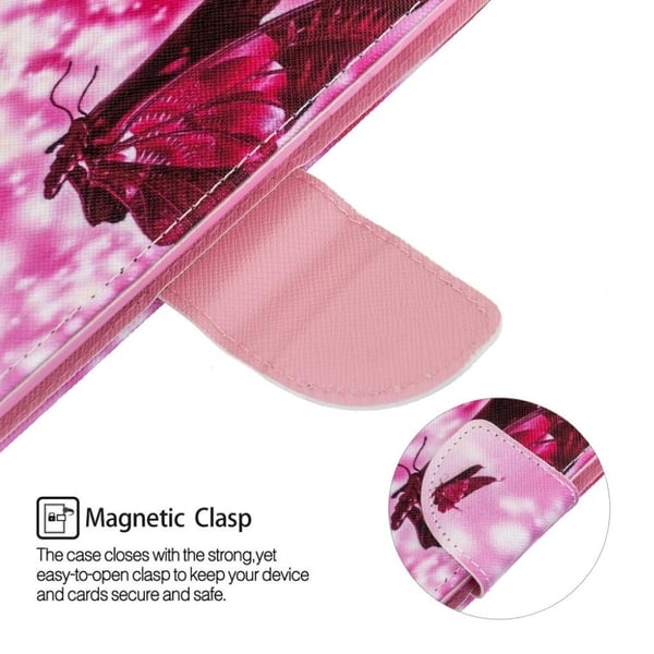 Wonderland Samsung Galaxy A52 5G Flippetui - Rose Sommerfugl