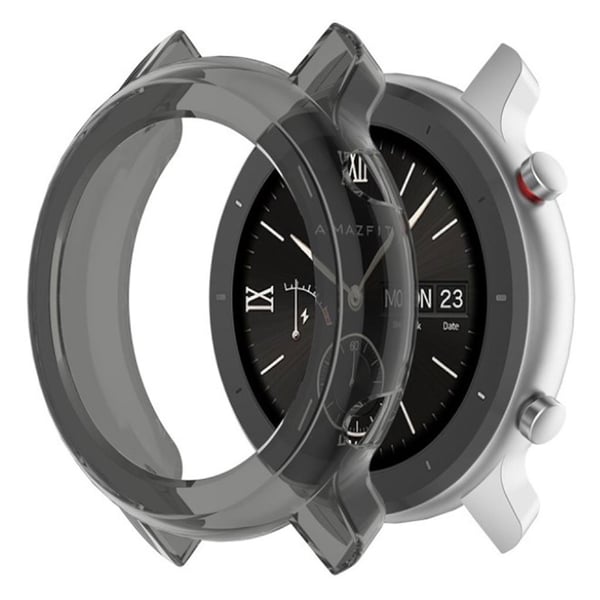 Amazfit GTR 42mm slitesterkt etui - Gjennomsiktig Svart