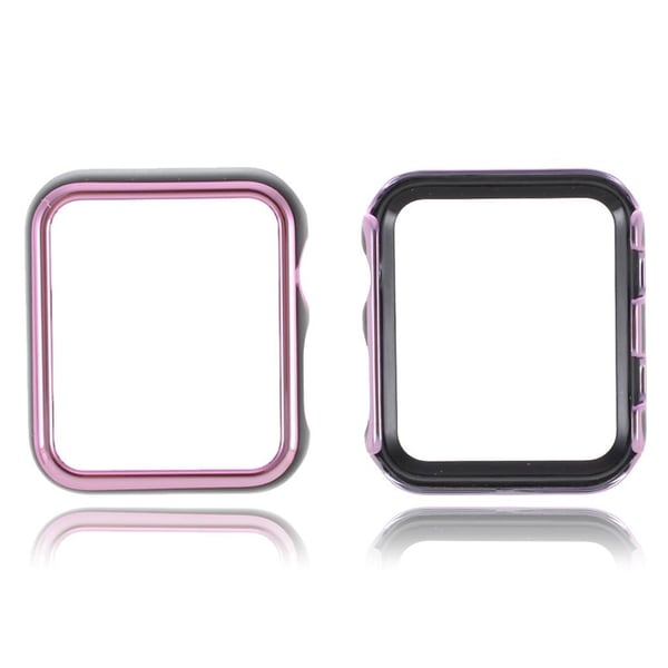 Apple Watch Series 6 / 5 40 mm ramme med glanset glasur - Lilla / Svart