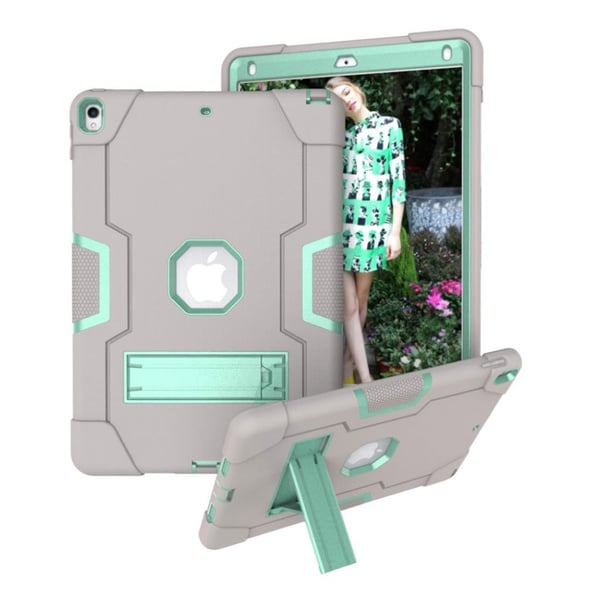 iPad Air (2019) stötsäkert hybridfodral - Grå / Cyan iPad Air (2019) stötsäkert hybridfodral - Grå / Cyan