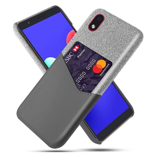 Bofink Samsung Galaxy A01 Core Card Deksel - Grå