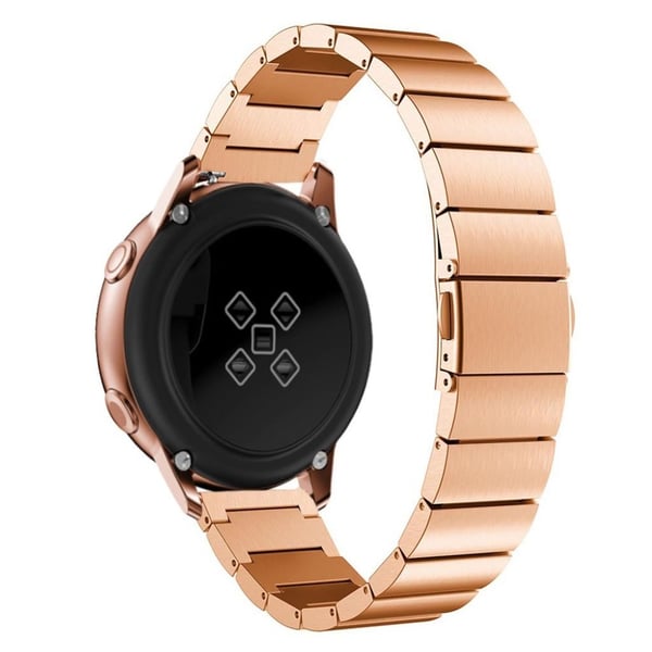 20mm Samsung Galaxy Watch Active rustfritt stål ur band - Rose Gold