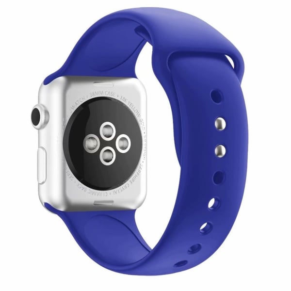 Apple Watch Series 4 40mm dual pin silikone Urrem - Marineblå