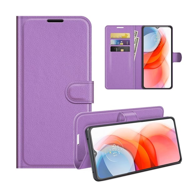 Classic Motorola Moto G Play (2021) Flippetui - Lilla
