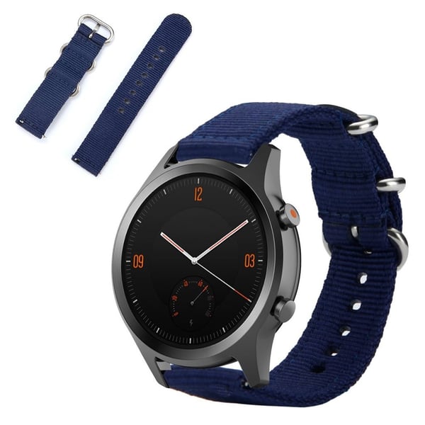 Nylonklokkearmbånd til TicWatch C2-klokke - Mørkeblå