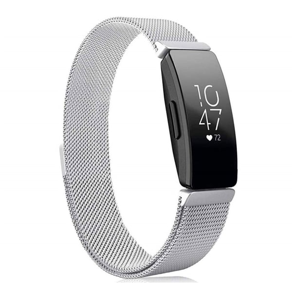 Fitbit Inspire / Inspire HR milanese klockarmband i rostfritt stål - Silver Fitbit Inspire / Inspire HR milanese klockarmband i rostfritt stål - Silver