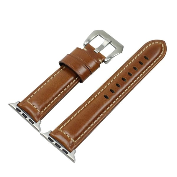 Apple Watch Series 4 44mm smart læder Urrem - Lysebrun Apple Watch Series 4 44mm smart læder Urrem - Lysebrun