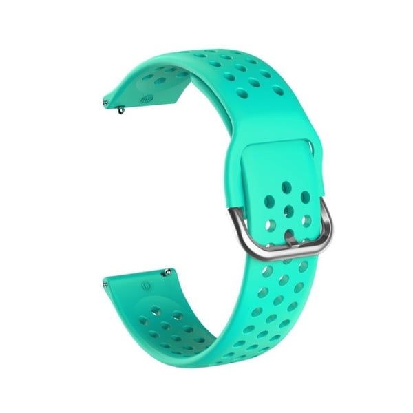 Silikonklokkearmbånd for Amazfit Youth og Huawei Watch GT 2 42mm - Cyan