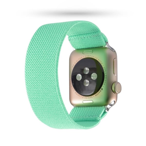 Apple Watch Series 5 40 mm ensfarget nylonarmbånd - Lysegrønn