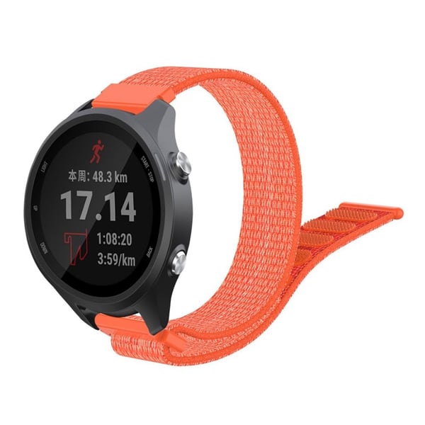 Garmin Forerunner 245 nylon borrelås watch band - Orange