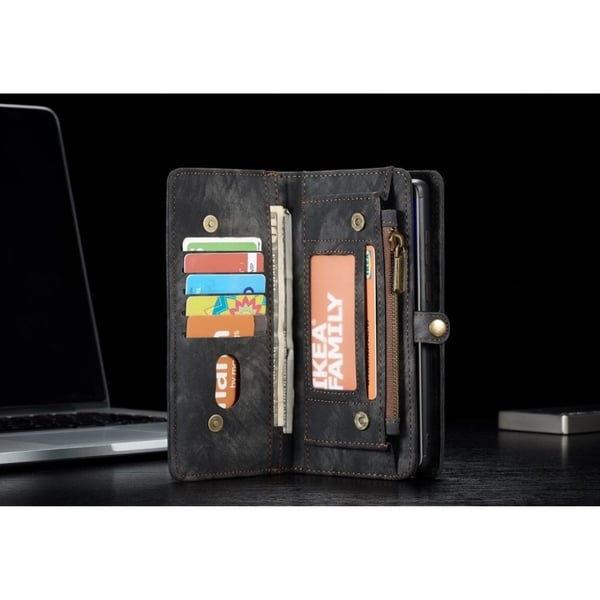 CaseMe Samsung Galaxy Note 20 Pung med Lynlås - Sort