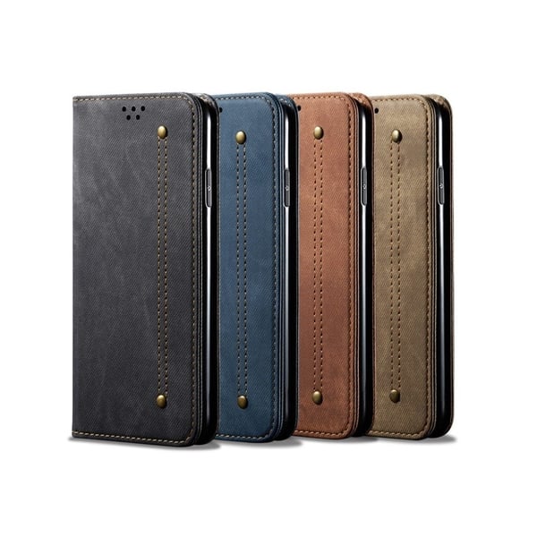 Jeans Xiaomi Redmi Note 10S / Note 10 Flippetui - Svart
