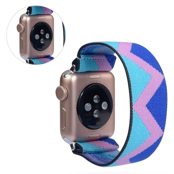 Apple Watch Series 5 / 4 44 mm nylonklokkebånd - Blå Trekant