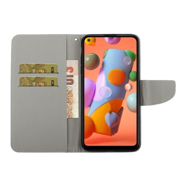 Wonderland Samsung Galaxy A21s flip kuoret - Oranki