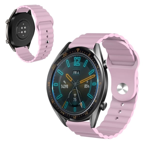 Silikonklokkebånd for Huawei og Amazfit - Rosa