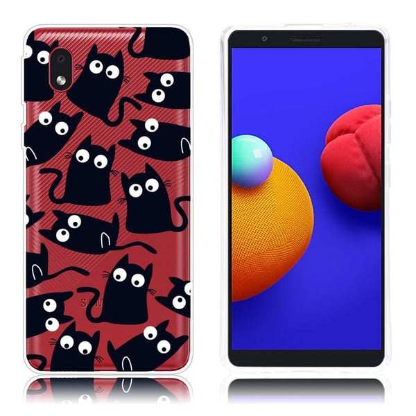 Deco Samsung Galaxy A01 Core Etui - Svarte Rats