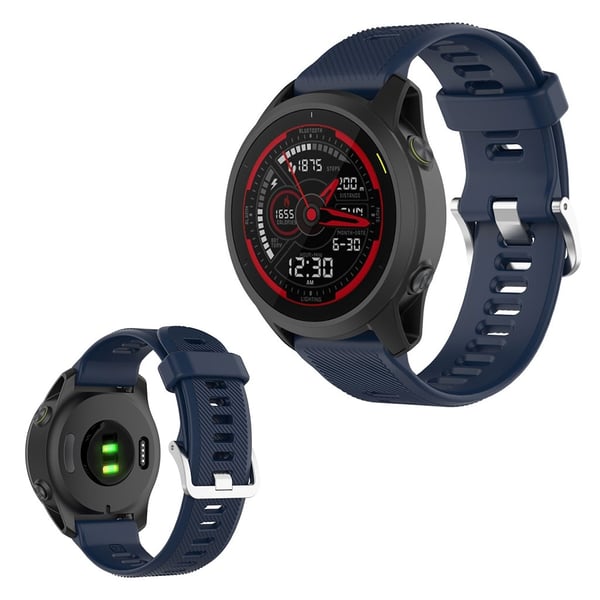 Garmin Forerunner 745 silikonarmbånd - Midnattsblå Garmin Forerunner 745 silikonarmbånd - Midnattsblå