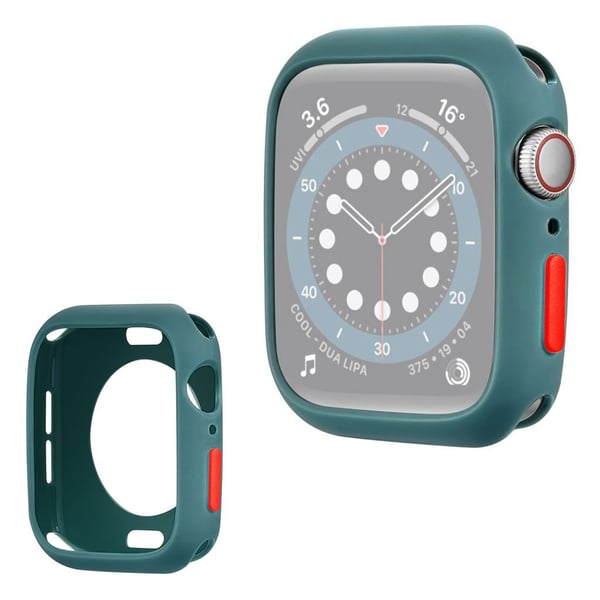 Apple Watch Serie 6 / 5 40 mm godterifarget silikonramme - Grønn / Rød