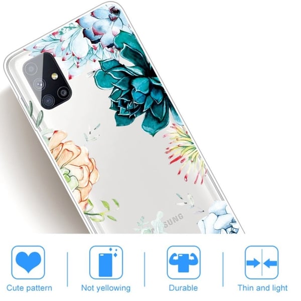 Deco Samsung Galaxy M51 Etui - Livlig Blomst