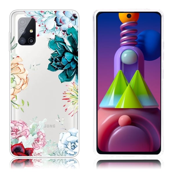 Deco Samsung Galaxy M51 Etui - Livlig Blomst