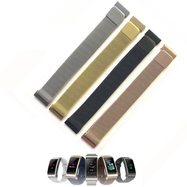 18mm Huawei TalkBand B5 Luksus rustfrit stål Urrem - Guld