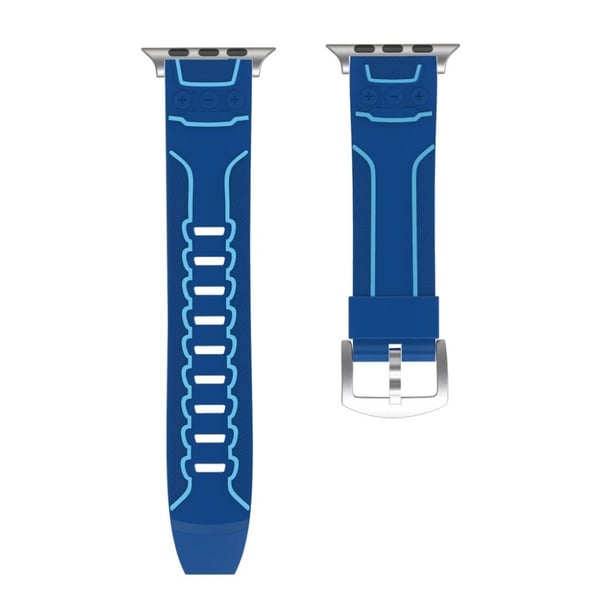 Apple Watch Series 4 40mm ECG mønster silikone Urrem - Blå