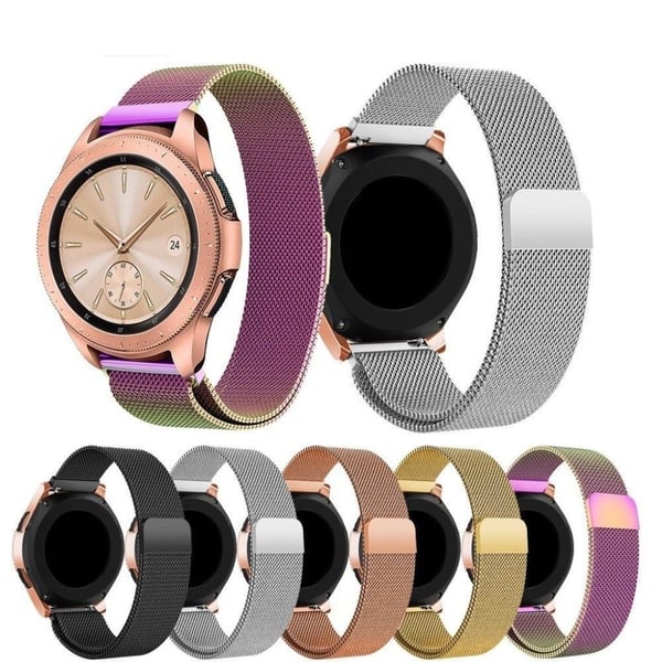 Garmin Vivoactive 3 Music / Vivomove HR-klokkearmbånd i rustfritt stål - Flerfarget