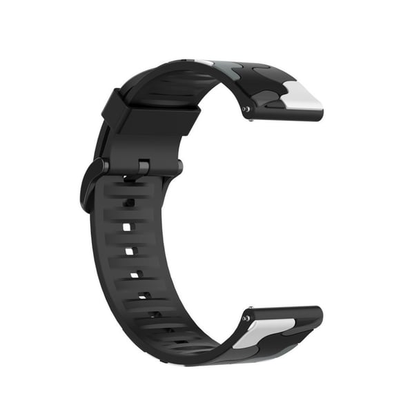 Kamuflasjefarget silionarmbånd til Garmin-klokke - Svart