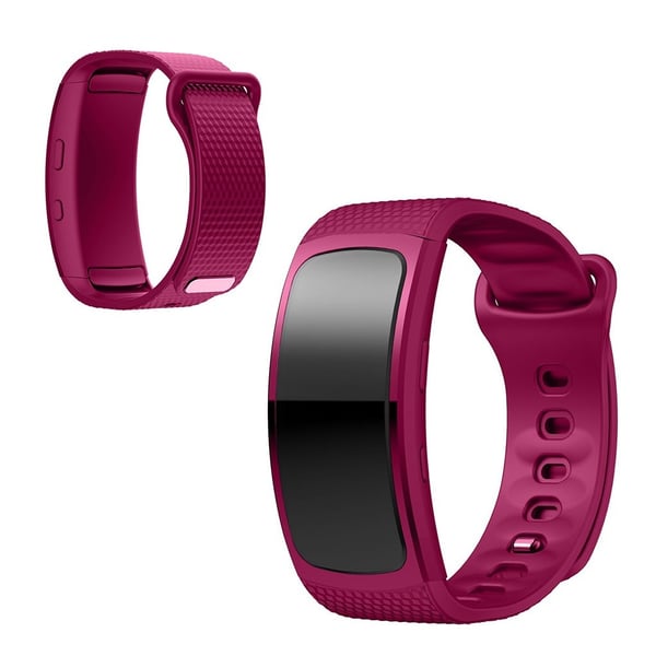 Samsung Gear Fit2 silikonarmbånd - Lilla Størrelse: L