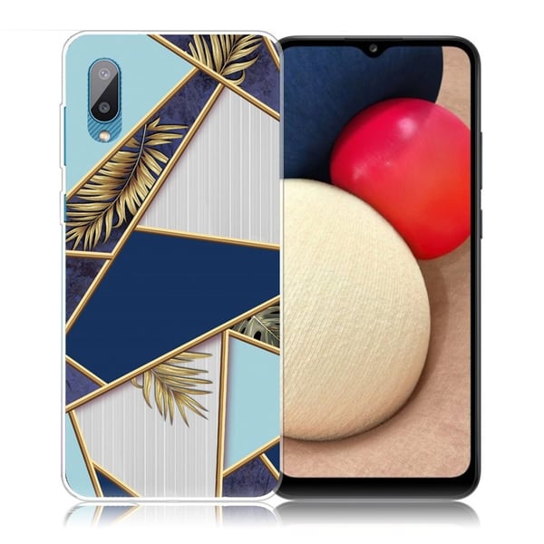 Marble Samsung Galaxy M02 / A02 Etui - Fragment Of Color og Vine