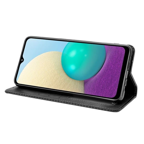Bofink Vintage Samsung Galaxy M02 / A02 Lær Etui - Svart