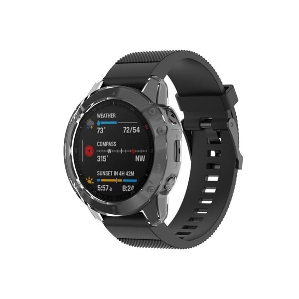 Garmin Fenix 6 Pro genomskinlig ram - Transparent