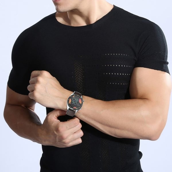 Huawei Watch GT 2 42 mm urrem i ekte skinn - Kaffe